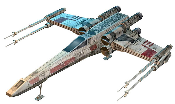16 Fantastische Star Wars Papiermodelle Papercraft X-Wing